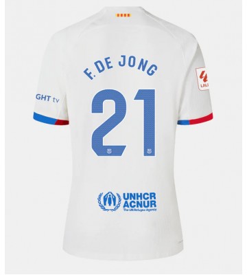 Barcelona Frenkie de Jong #21 Segunda Equipación Mujer 2023-24 Manga Corta